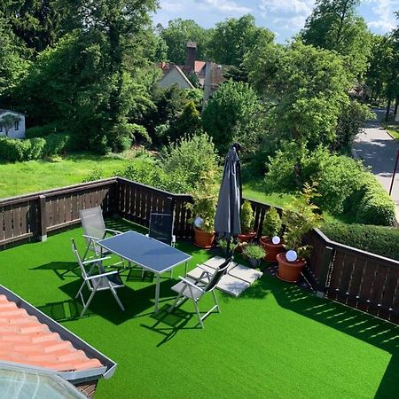 Ferienwohnung Zum Schloß Halbe Exterior foto