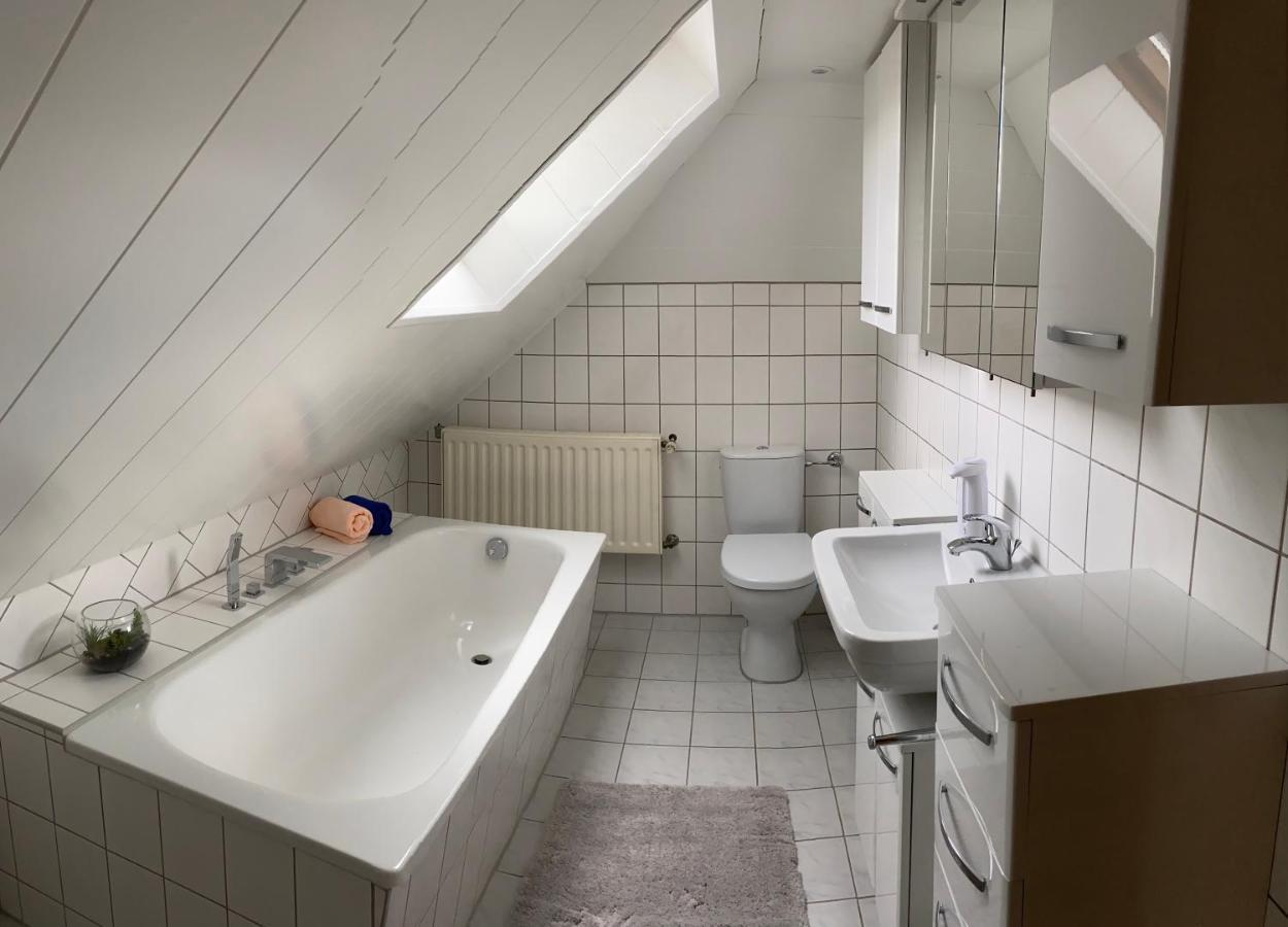 Ferienwohnung Zum Schloß Halbe Exterior foto