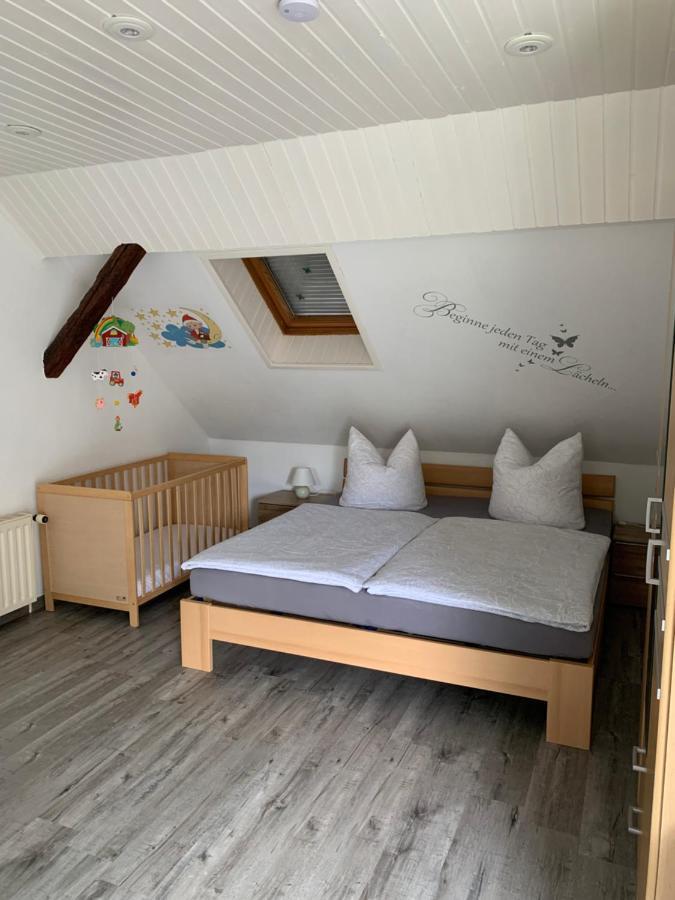 Ferienwohnung Zum Schloß Halbe Exterior foto
