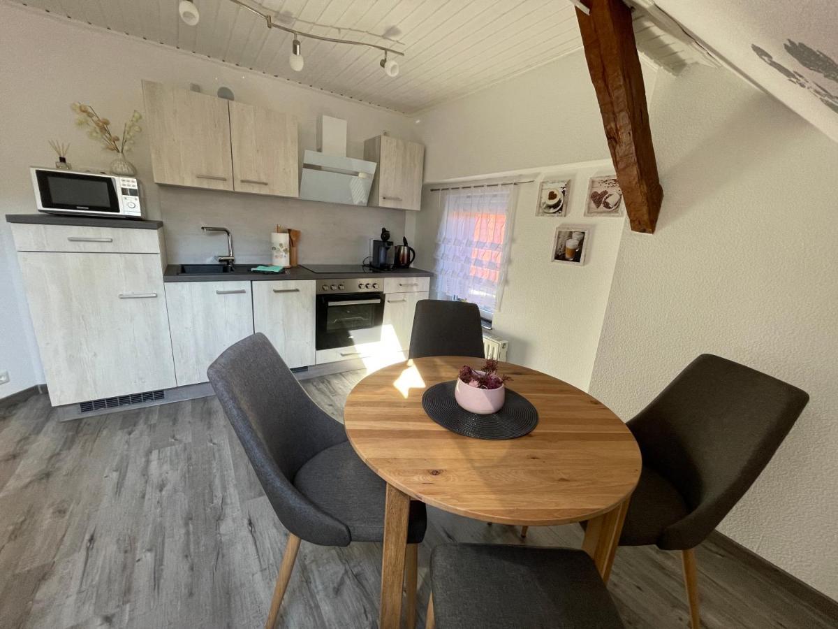 Ferienwohnung Zum Schloß Halbe Exterior foto